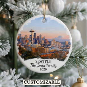 Enfeite Personalizado de Seattle, Washington Perso