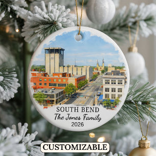 Enfeite Personalizado de South Bend, Indiana Perso