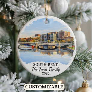 Enfeite Personalizado de South Bend, Indiana Perso