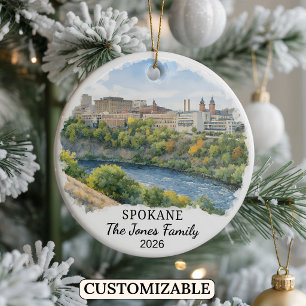 Enfeite Personalizado de Spokane, Washington Perso