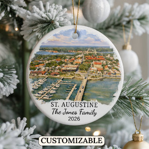 Enfeite Personalizado de St. Augustine Personaliza