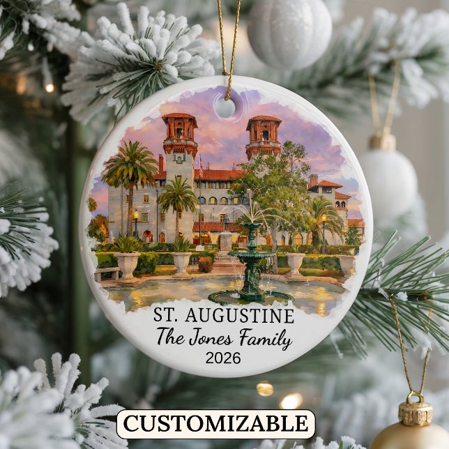 Enfeite Personalizado de St. Augustine Personaliza (Criador carregado)