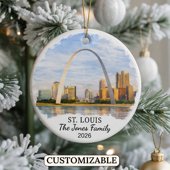 Enfeite Personalizado de St. Louis, Missouri Perso (Criador carregado)