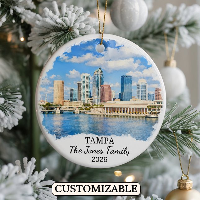 Enfeite Personalizado de Tampa, Flórida Personaliz (Criador carregado)