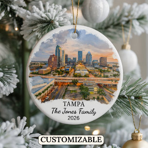 Enfeite Personalizado de Tampa, Flórida Personaliz