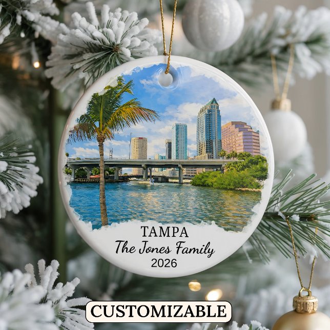 Enfeite Personalizado de Tampa, Flórida Personaliz (Criador carregado)