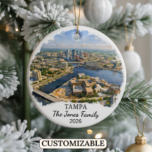 Enfeite Personalizado de Tampa, Flórida Personaliz