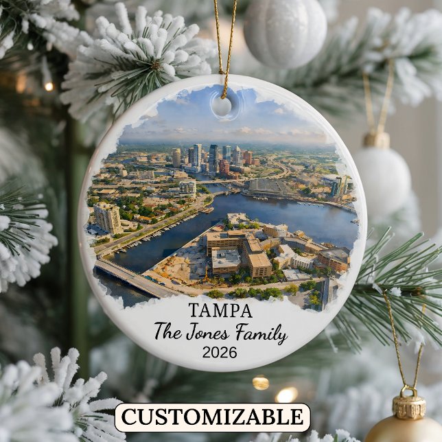 Enfeite Personalizado de Tampa, Flórida Personaliz (Criador carregado)