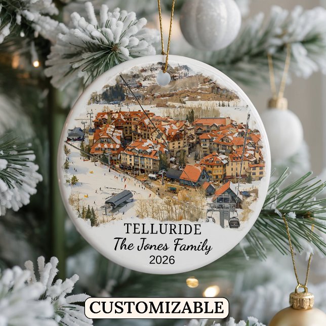 Enfeite Personalizado de Telluride, Colorado Perso (Criador carregado)