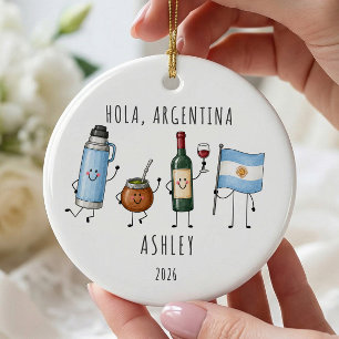 Enfeite Personalizado de Viagem para a Argentina