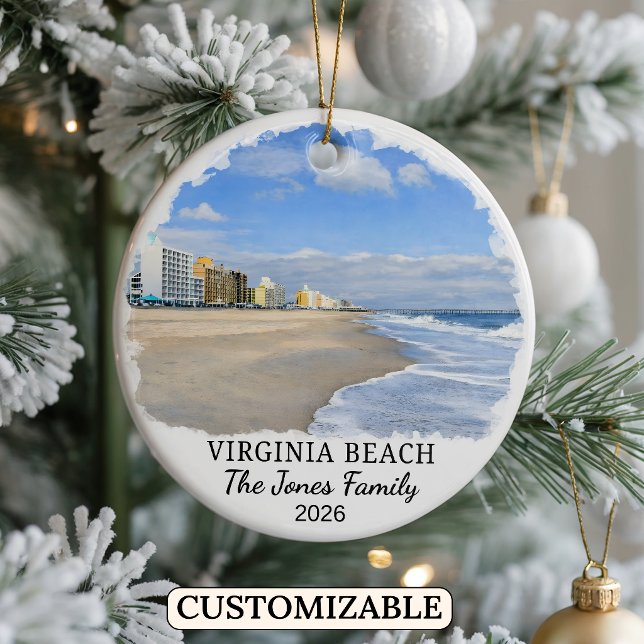 Enfeite Personalizado de Virginia Beach, Virgínia (Criador carregado)