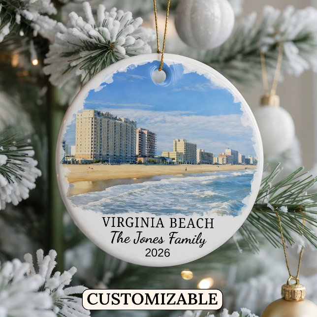 Enfeite Personalizado de Virginia Beach, Virgínia (Criador carregado)