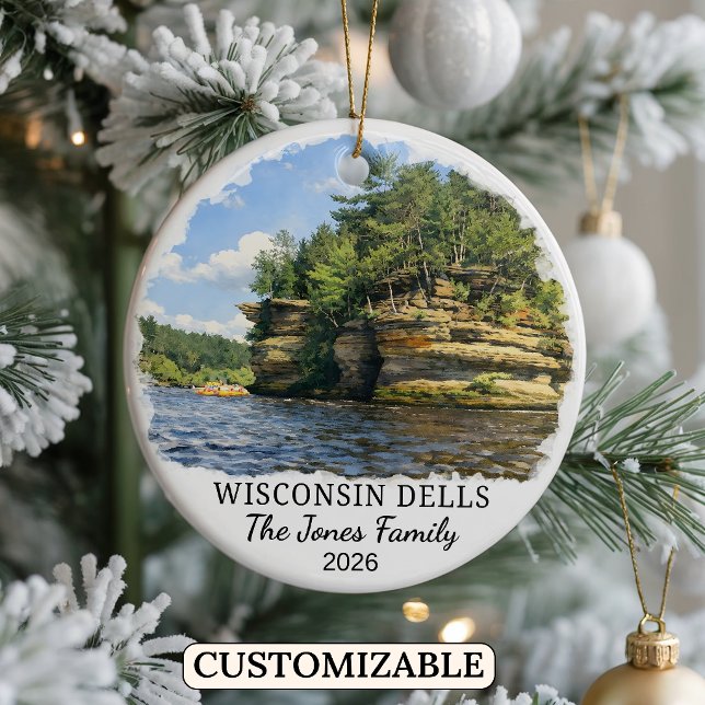 Enfeite Personalizado de Wisconsin Dells, Wisconsi (Criador carregado)