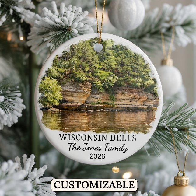 Enfeite Personalizado de Wisconsin Dells, Wisconsi (Criador carregado)