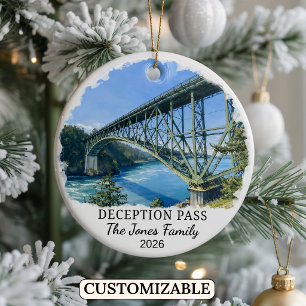 Enfeite Personalizado Deception Pass, Washington