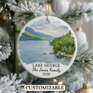 Enfeite Personalizado do Lago George, Nova York Pe