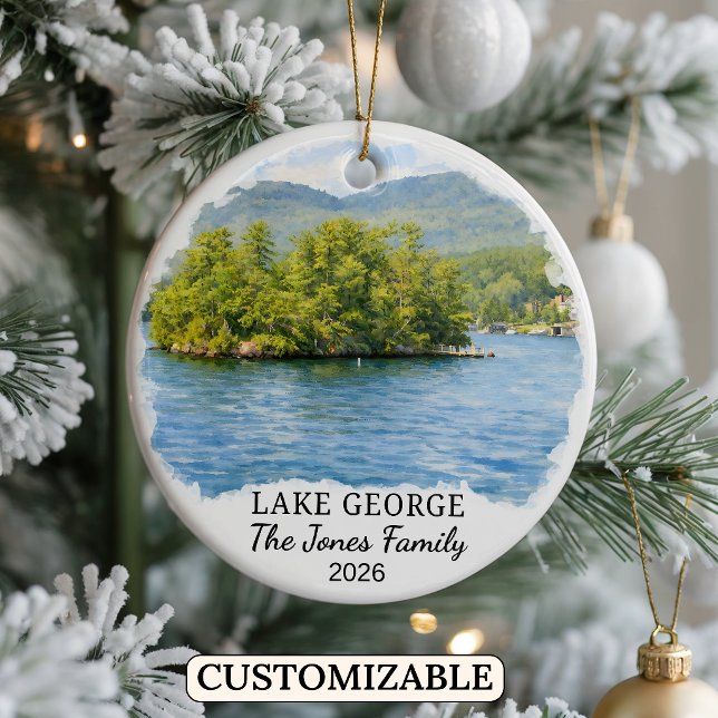 Enfeite Personalizado do Lago George, Nova York Pe (Criador carregado)