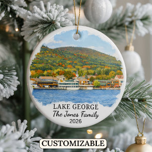 Enfeite Personalizado do Lago George, Nova York Pe