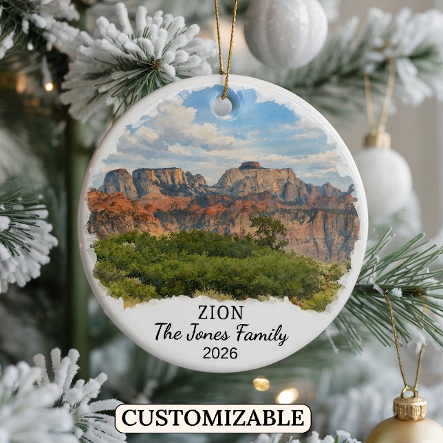 Enfeite Personalizado do Parque Nacional de Zion,  (Criador carregado)