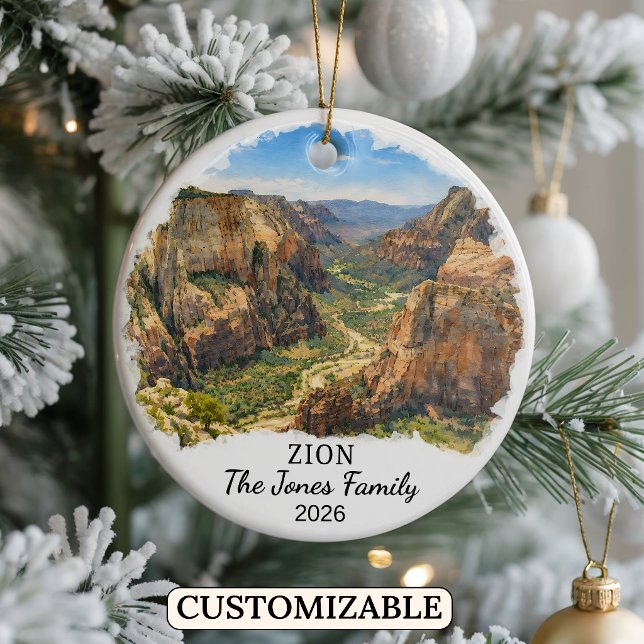 Enfeite Personalizado do Parque Nacional de Zion,  (Criador carregado)