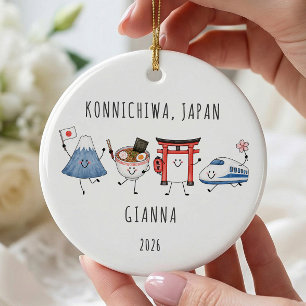 Enfeite Personalizado Konnichiwa Japão