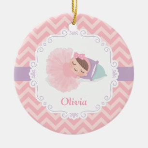 Enfeite Personalizado Menina Bailarina Adormecida