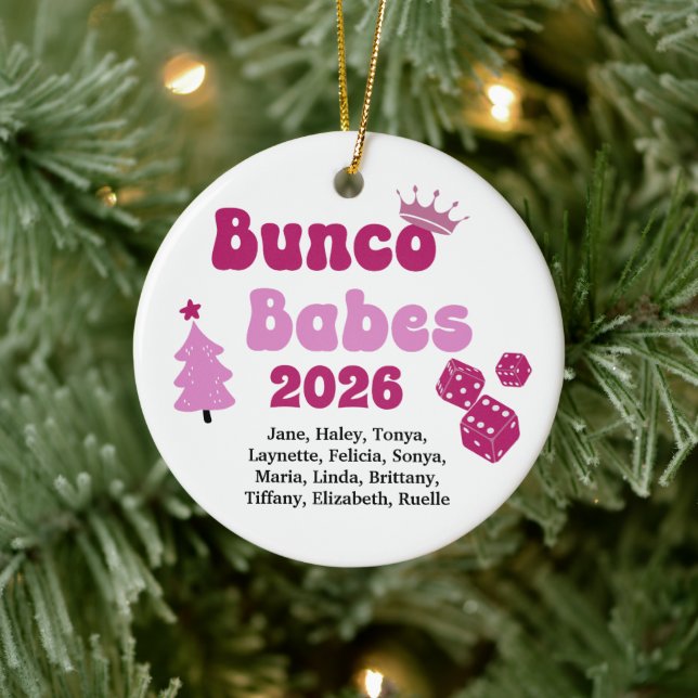 Enfeite Personalizado Nome Bunco Babes (Árvore)