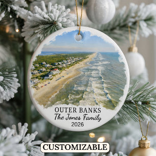 Enfeite Personalizado Outer Banks, Carolina do Nor
