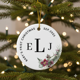 Enfeite Personalizado para o Primeiro Natal do Beb