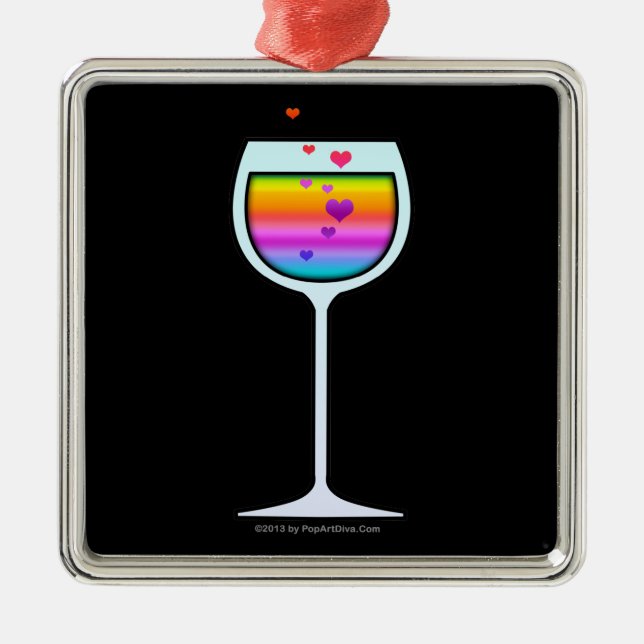 ENFEITE PREMIUM DE TAÇA DE VINHO (Frente)