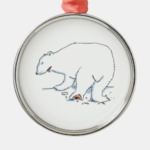 Enfeite premium de urso polar