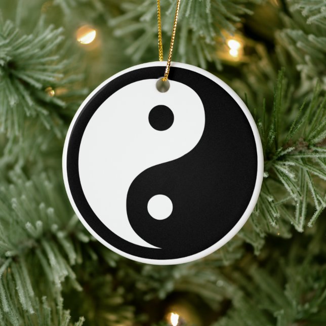 Enfeite Redondo Yin Yang Decoração (Árvore)