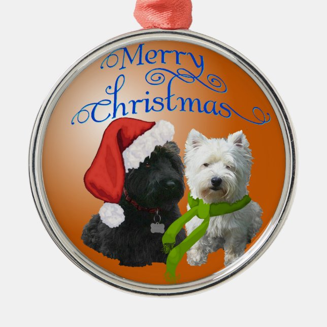 Enfeite Scottie e Westie (Frente)