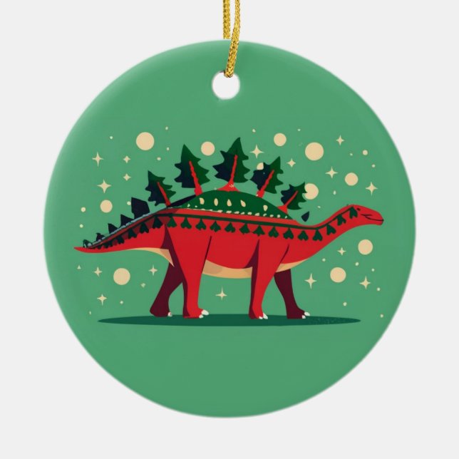 Enfeite Stegosaurus Evergreen Delight (Frente)