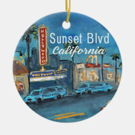 Enfeite Sunset Blvd Los Angeles