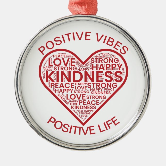 Enfeite Vibrações Positivas Vida Positiva (Frente)