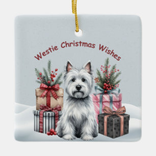 Enfeite Westie Personalizado com Presentes