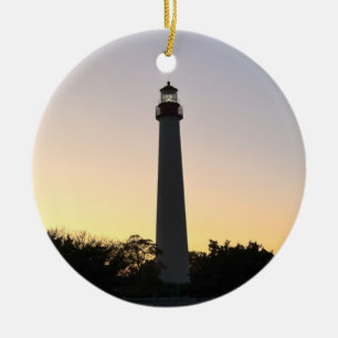 Enfeites de Foto do Farol ao Pôr do Sol