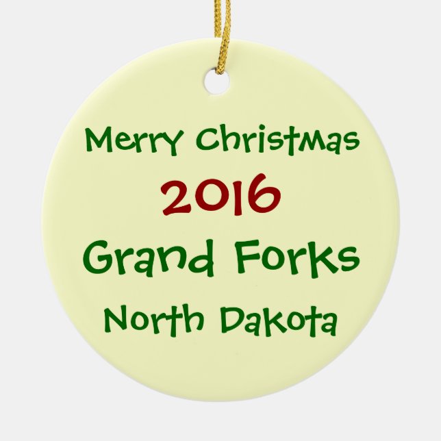 ENFEITES DE NATAL 2016 DE GRAND FORKS NORTH DAKOTA (Frente)