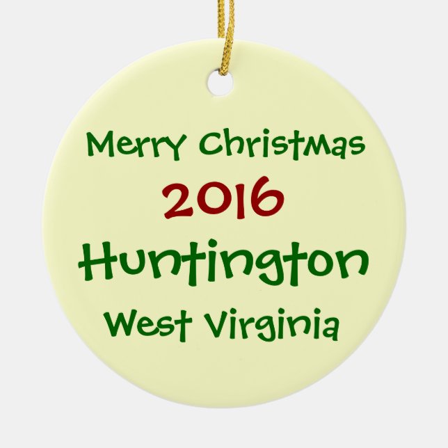 ENFEITES DE NATAL 2016 DE HUNTINGTON WEST VIRGINIA (Frente)