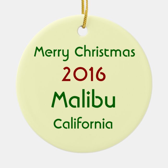 ENFEITES DE NATAL 2016 NOVOS DE MALIBU CALIFÓRNIA (Frente)