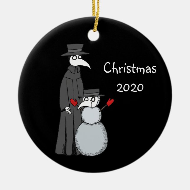 Enfeites de natal 2020 Doutor Snowman (Frente)