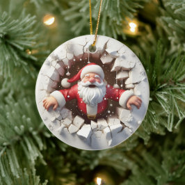Enfeites de natal 3D Adorável do Papai Noel