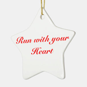 Enfeites de natal 5K para os corredores, estrela