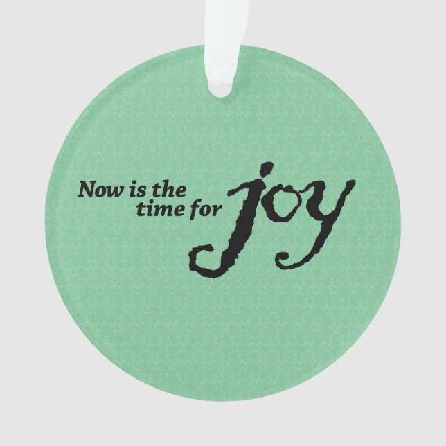 enfeites de natal acrílico "Joy" (Frente)