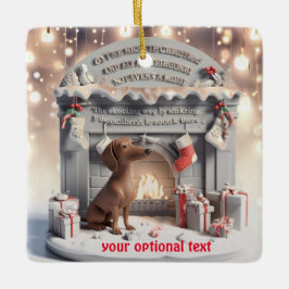 enfeites de natal Alemão Dachshund 3D