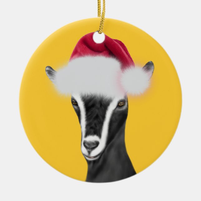 Enfeites de natal Alpino de Santa Hat (Frente)