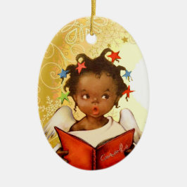 Enfeites de natal Anjo Afro-Americano Vintage
