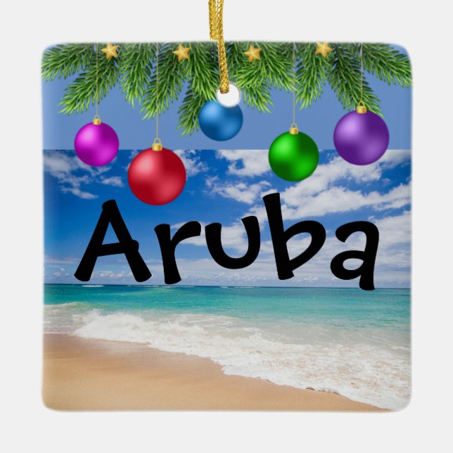 Enfeites de natal Aruba (Frente)