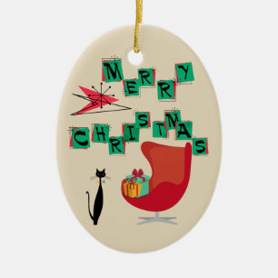 Enfeites de natal atômicos da era do MCM